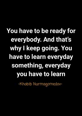 Khabib Nurmagomedov quotes