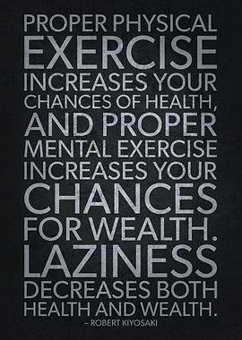 Laziness vs Health Wealth