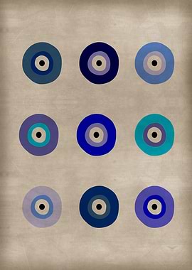 Blue Shades of Evil Eye