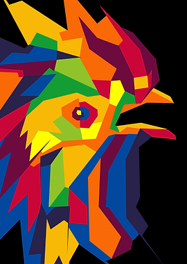 animal chicken painting