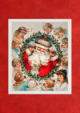 Santa on String Phone