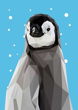 geometric animal Penguins
