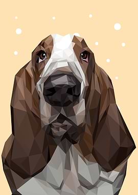 geometric animal Cute Dog