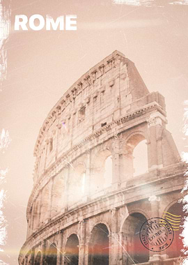 Vintage Rome Poster