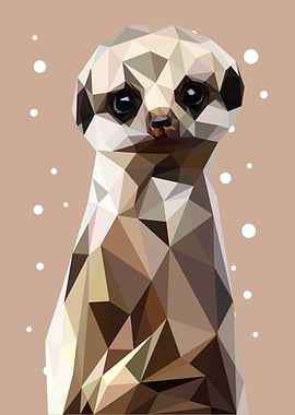 geometric animal Meerkat