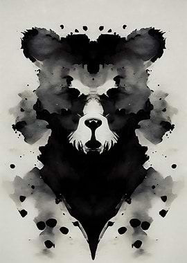 Bear Black Watercolor