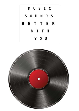 Vinyl Poster Quote Music