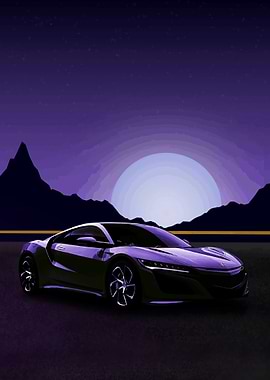 Sporty NSX Cars Retro