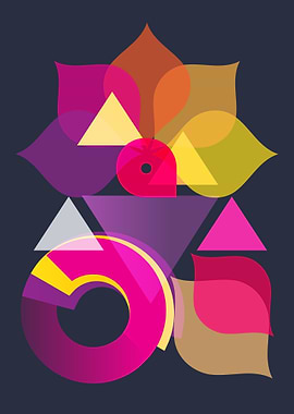 Spring colors and shapes