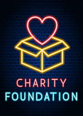 Charity Foundation Neon