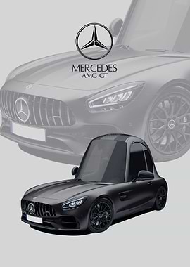 Mercedes AMG GT black
