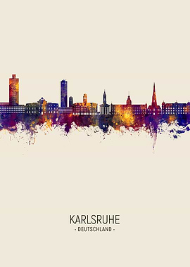 Karlsruhe Skyline Germany