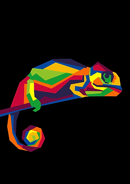 color iguana paintings