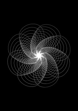 spirograph white