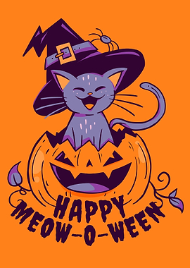 Funny Halloween Cat