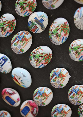 Parga city souvenir magnet