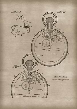 Stem Winding Setting Watch