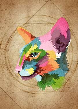 Oriental Cat Head Vintage