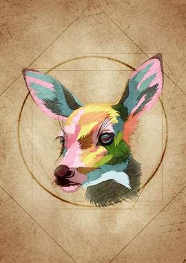 Sika Deer Head Vintage