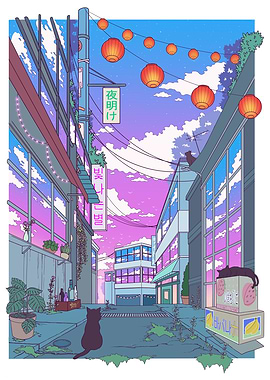 Urban Cat Jungle Dusk