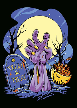 Zombie Halloween Hand