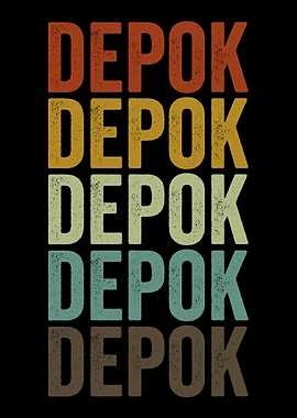 Depok Indonesia Retro
