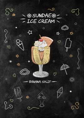 Banana Split Ice Cream