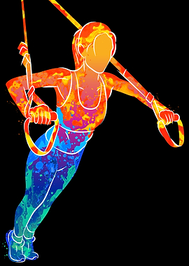 Sportive woman doing