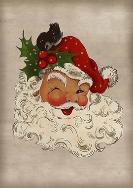 Retro Santa Portrait 5