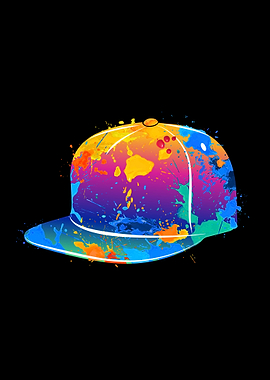 Abstract baseball cap