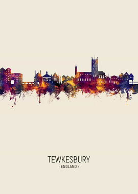 Tewkesbury Skyline England