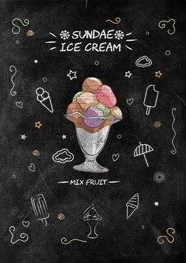 Mix Fruit Ice Cream