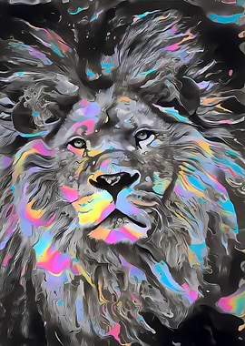 Abstract Lion