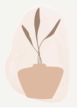 Aesthetic minimalist leaf