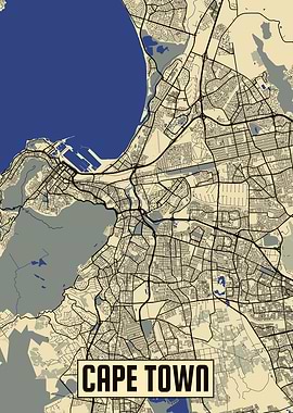 Cape Town South Africa map