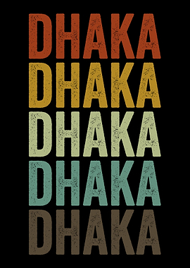 Dhaka Bangladesh Retro