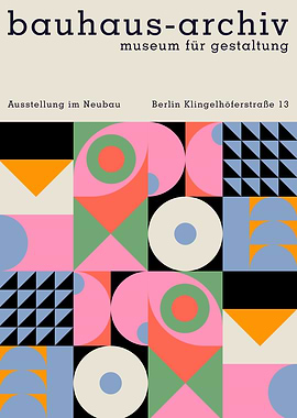 Geometric Bauhaus Poster