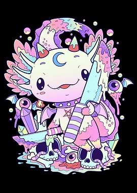 Axolotl With Knife