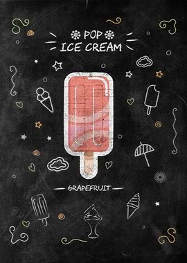 Grapefruit Ice Cream