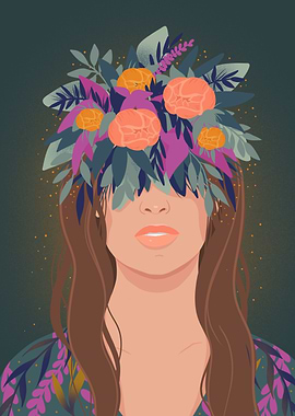 Girl with a flower crown