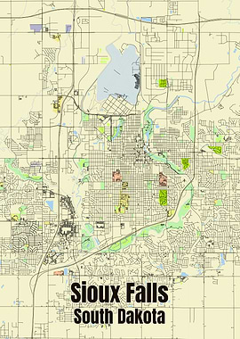 Sioux Falls map
