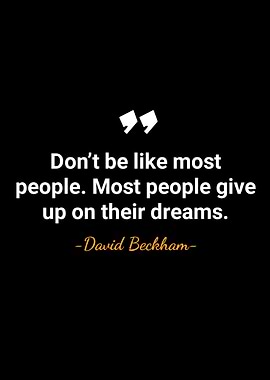 David Beckham quotes