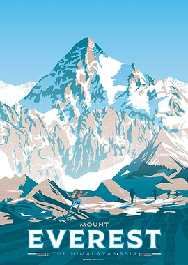 Mount Everest Travel Print