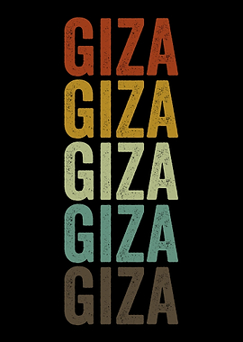 Giza Egypt Retro Vintage