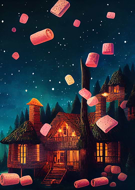 Macarons Rain on house