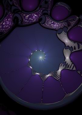 Purple white golden spiral