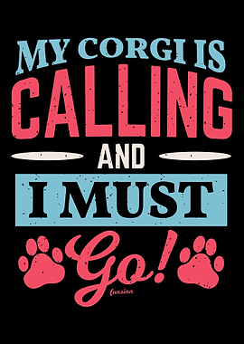 Mein Corgi ruft mich und i