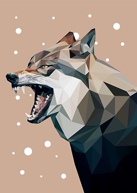 animal portrait wolf