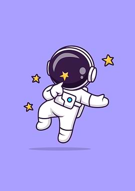 Cute astronaut