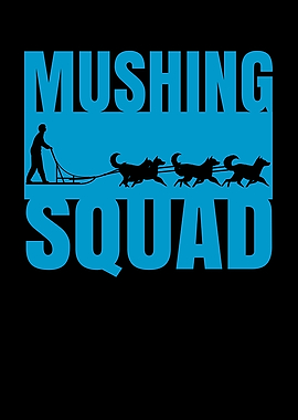 Funny Mushing Sleds Dog